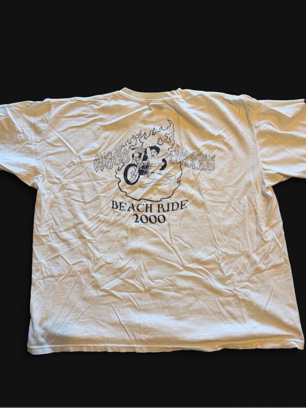 Vintage 2000 “Beach Ride” motorcycle event T-shirt - Picture 2 of 4